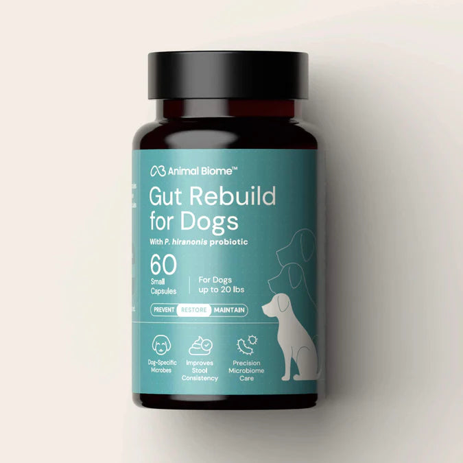 Gut Rebuild for Dogs - For dogs under 20 lbs - Capsules 60ct