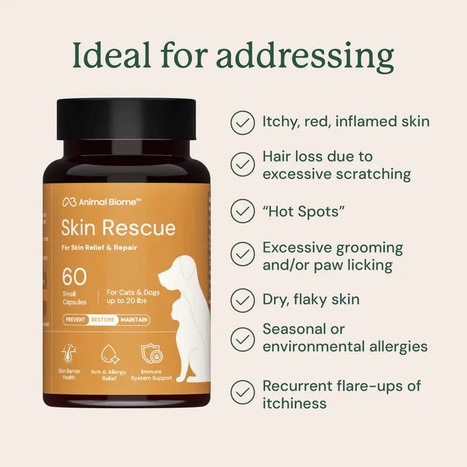 Skin Rescue - Small Dogs & Cats Up To 20lbs - 60ct