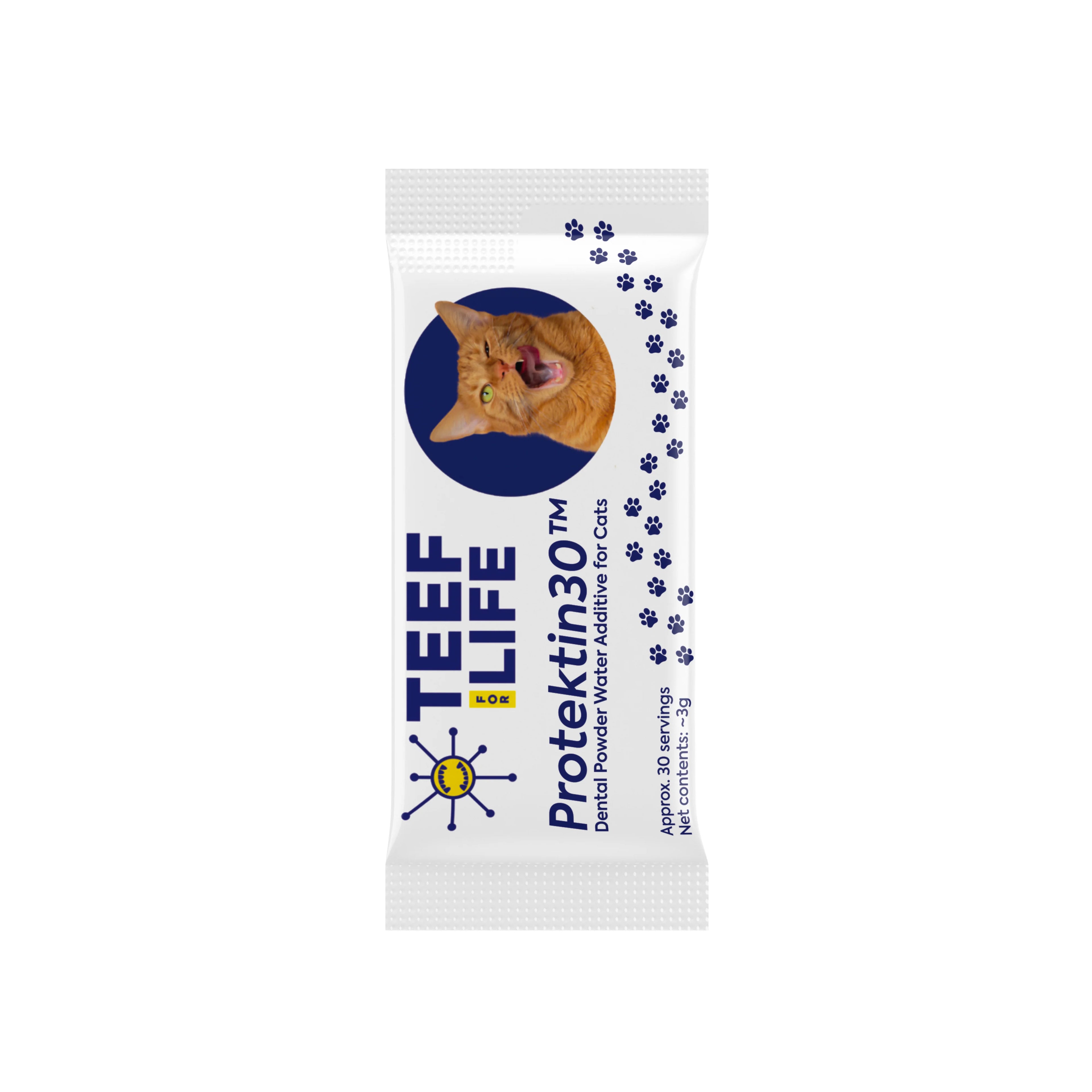 Protektin30™ Prebiotic Dental Powder for Cats - Refill packets 90ct