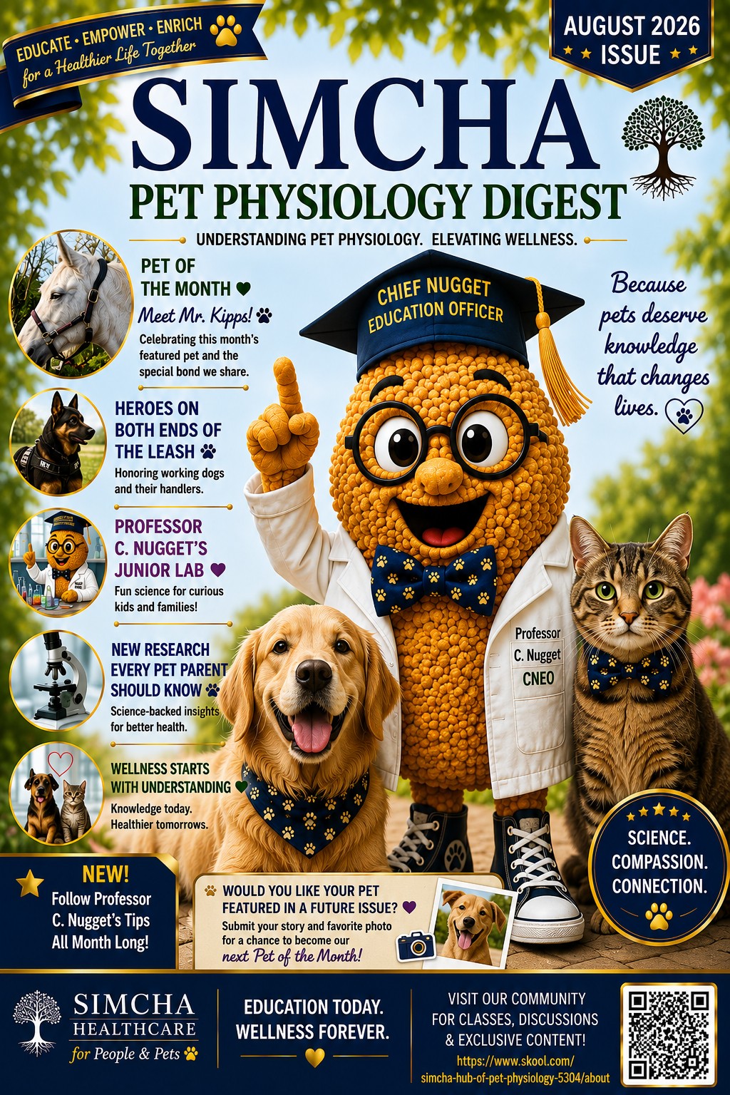 Simcha Pet Physiology Digest August 2026 Issue