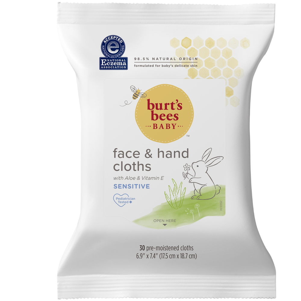 Burt's Bees Baby Bee Face & Hand Cloth - 30ct