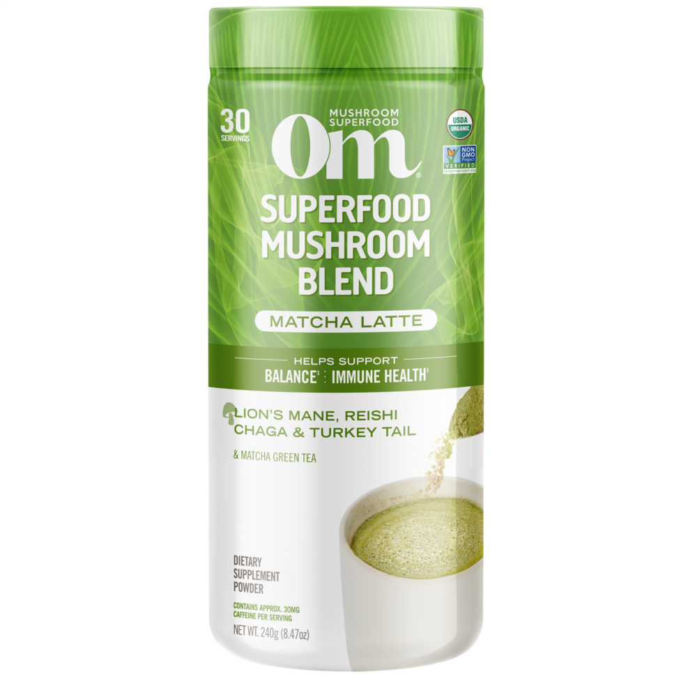 Superfood Mushroom Blend, Matcha Latte Green Tea
