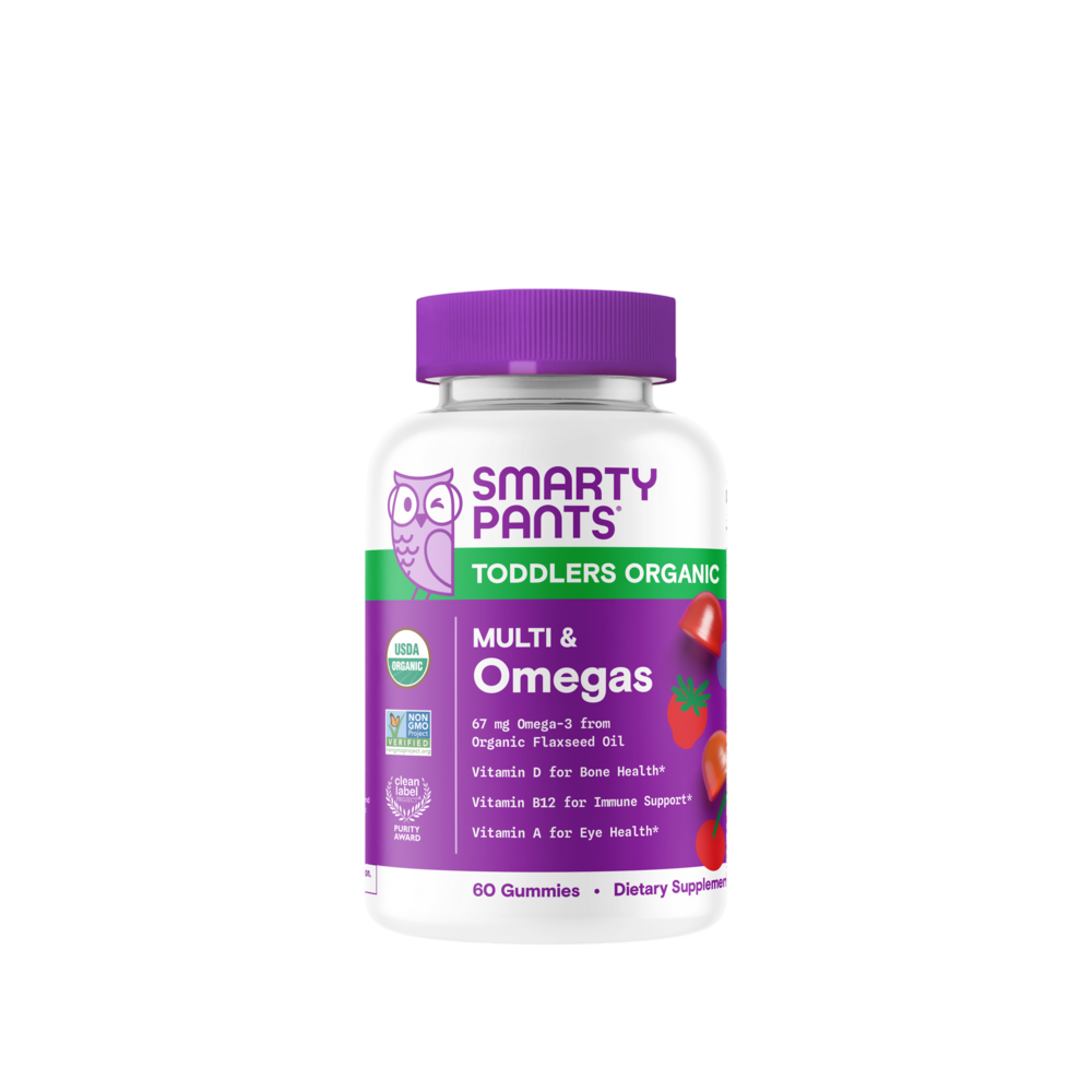 SmartyPants Organics Toddler Multi & Omegas - Gummies - 60ct