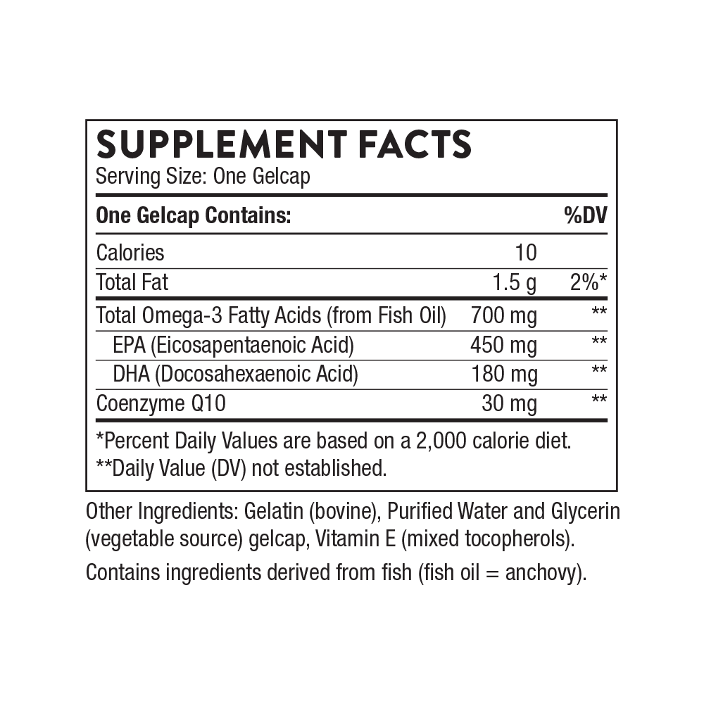Omega-3 with CoQ10 - Gelcaps 90 ct